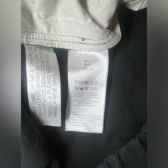 GANNI Women's Cotton Suiting Drawstring Shorts Black Size 36 - Small - High Rise - Picture 7 of 9